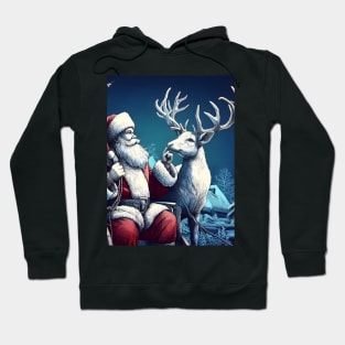 Captivating Christmas: Unleash Cheer with Unique Santa Claus Illustrations! Hoodie